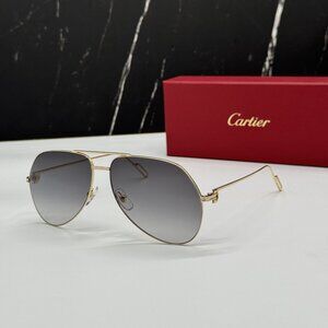NEW CARTIER CT0110S 001 GOLG MEN SUNGLASSES CARTIER